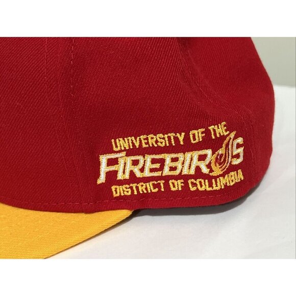 University of DC Firebirds Big Boy Headgear Snapback Red NEW NWT - Picture 3 of 7